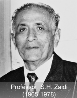 Professor S.H. Zaidi